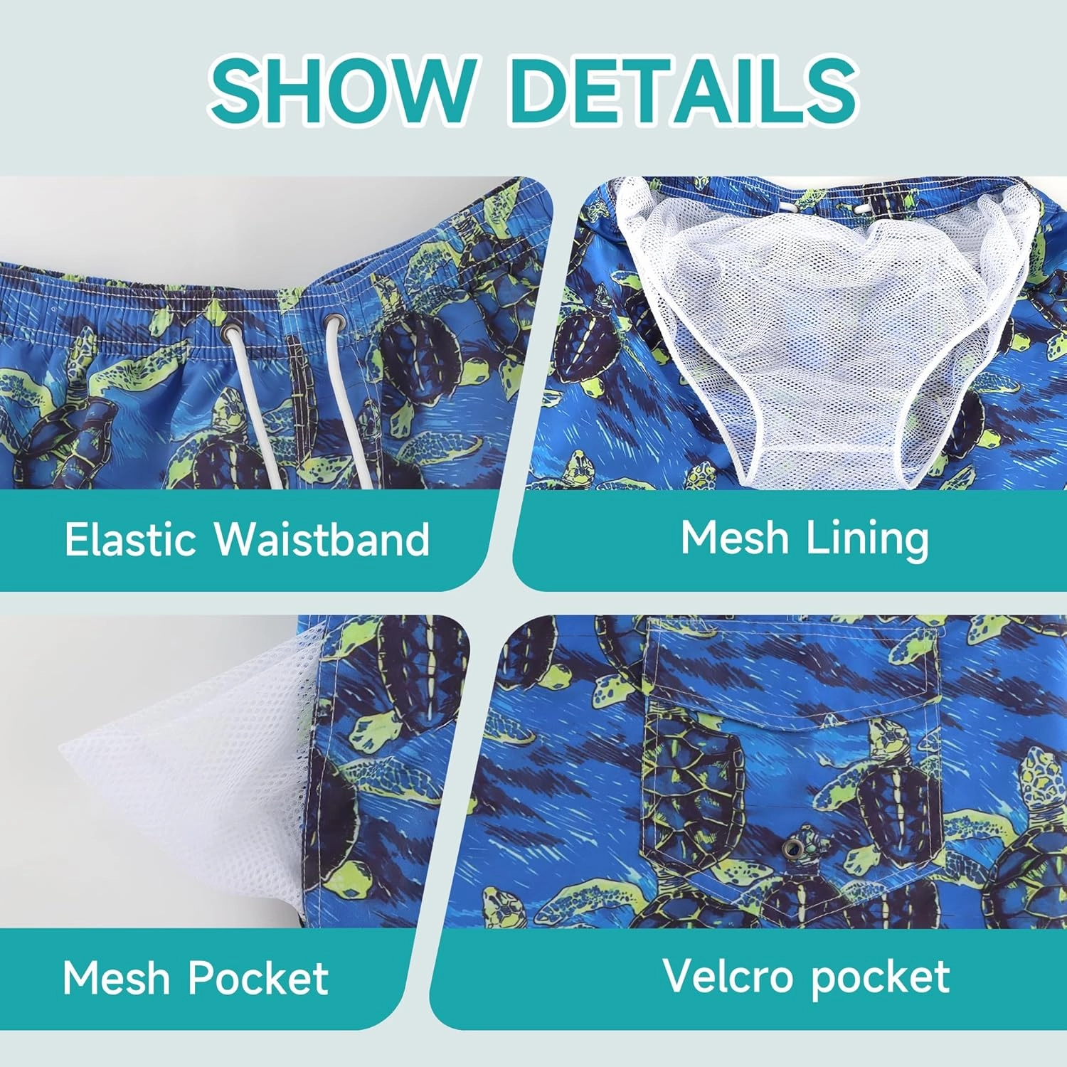 Mens Swim Trunks Swimsuit Trunks Swim Shorts Swimwear