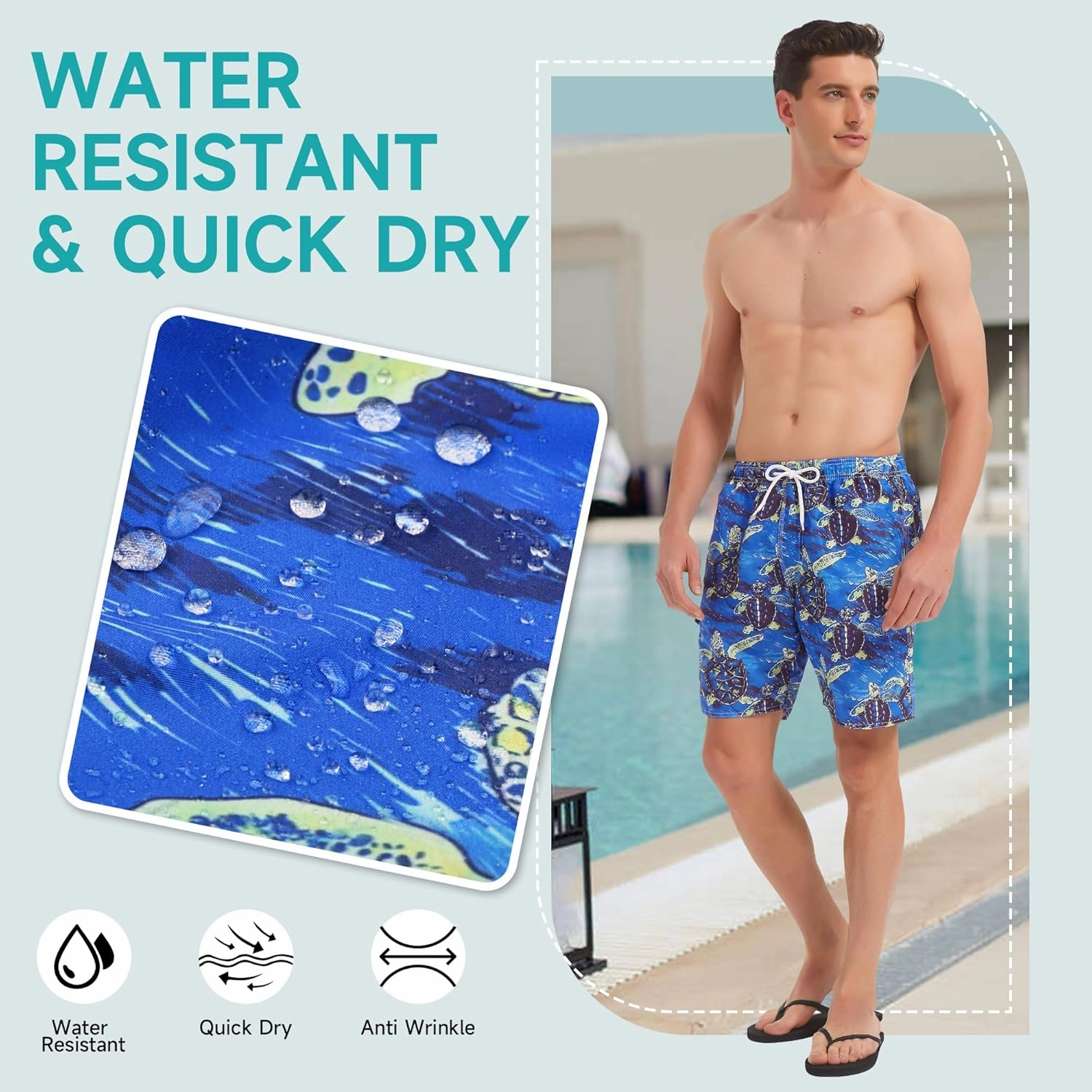 Mens Swim Trunks Swimsuit Trunks Swim Shorts Swimwear