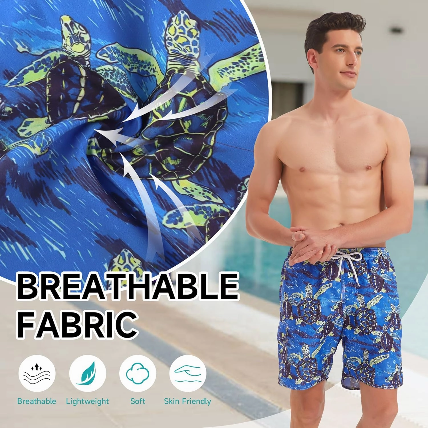 Mens Swim Trunks Swimsuit Trunks Swim Shorts Swimwear