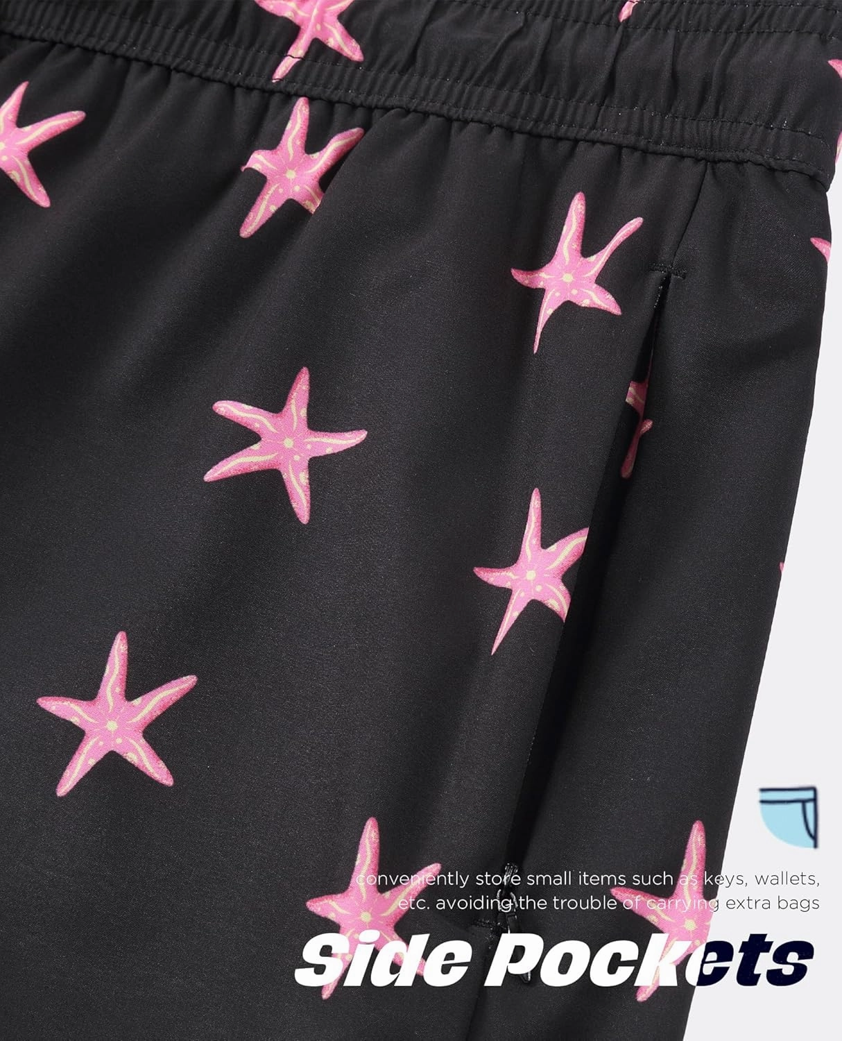 Mens Swim Trunks with Compression Liner 5 Inch Inseam Swimming Trunks Board Shorts for Men Bathing Suit