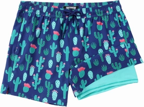 Mens Swim Trunks with Compression Liner 5 Inch Inseam Swimming Trunks Board Shorts for Men Bathing Suit