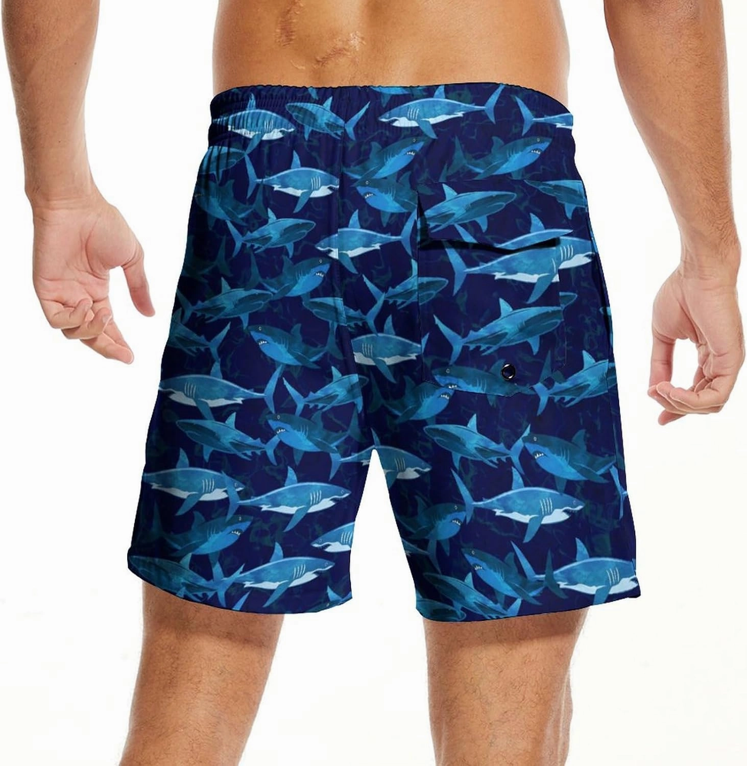 Mens Swim Trunks with Compression Liner 5 Inseam Quick Dry Swimwear Bathing Suit Swimming Board Shorts with 4 Pocket
