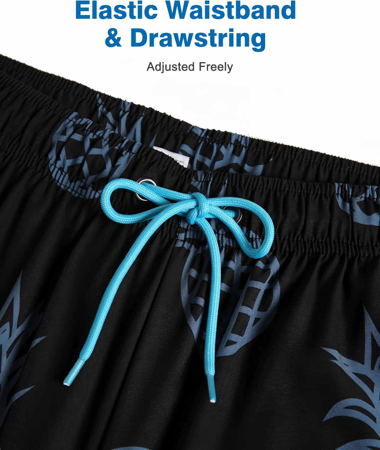 Mens Swim Trunks with Compression Liner 5" Stretch Beach Shorts 2 in 1 Quick Dry with Zipper Pockets Board Shorts
