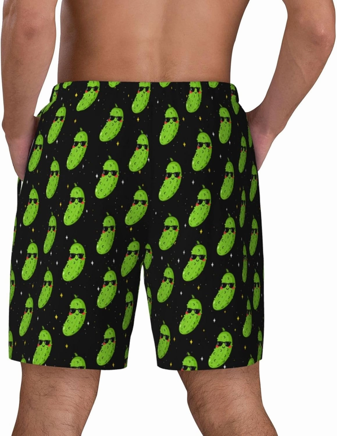 Mens Swim Trunks with Compression Liner 9 Inch Inseam Quick Dry Board Shorts