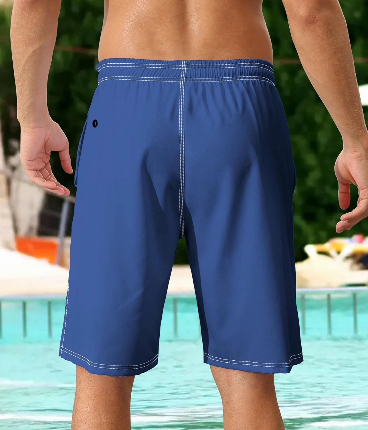 Mens Swim Trunks with Compression Liner 9" Swim Trunks Quick Dry Surfing Beach Shorts Hawaii Sports Shorts