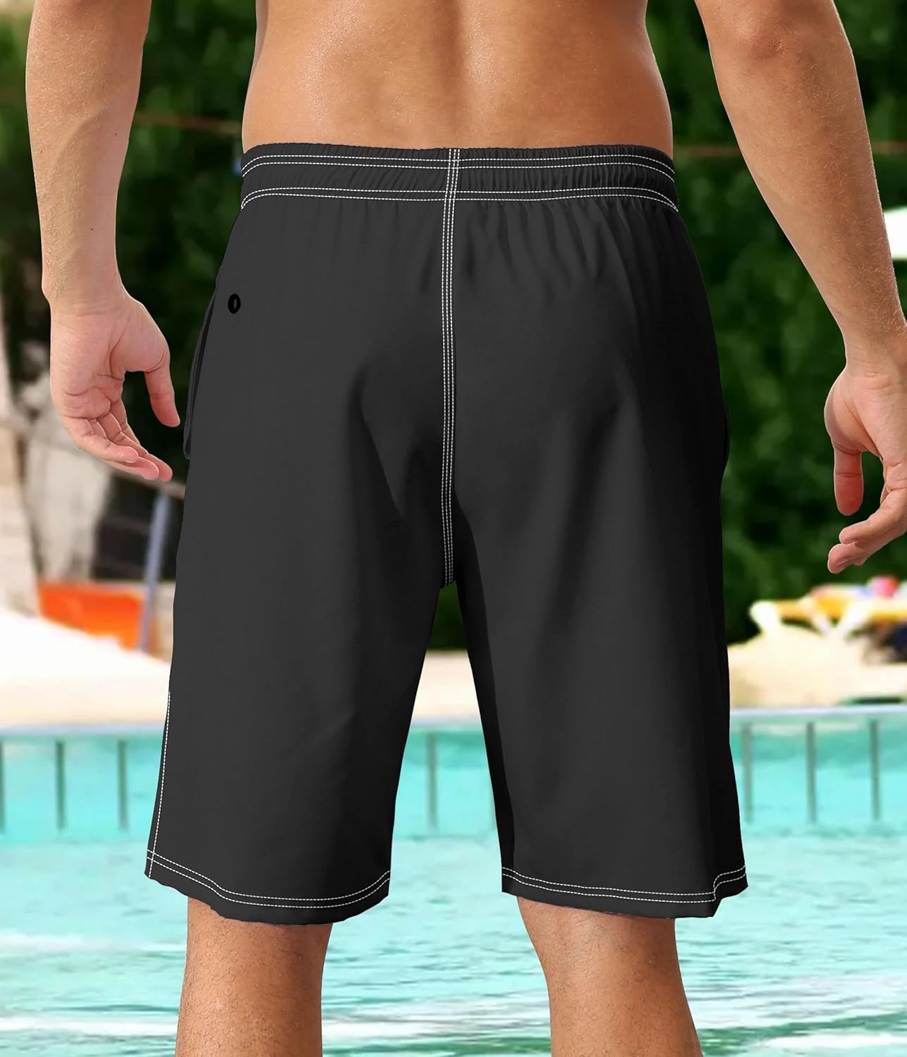 Mens Swim Trunks with Compression Liner 9" Swim Trunks Quick Dry Surfing Beach Shorts Hawaii Sports Shorts