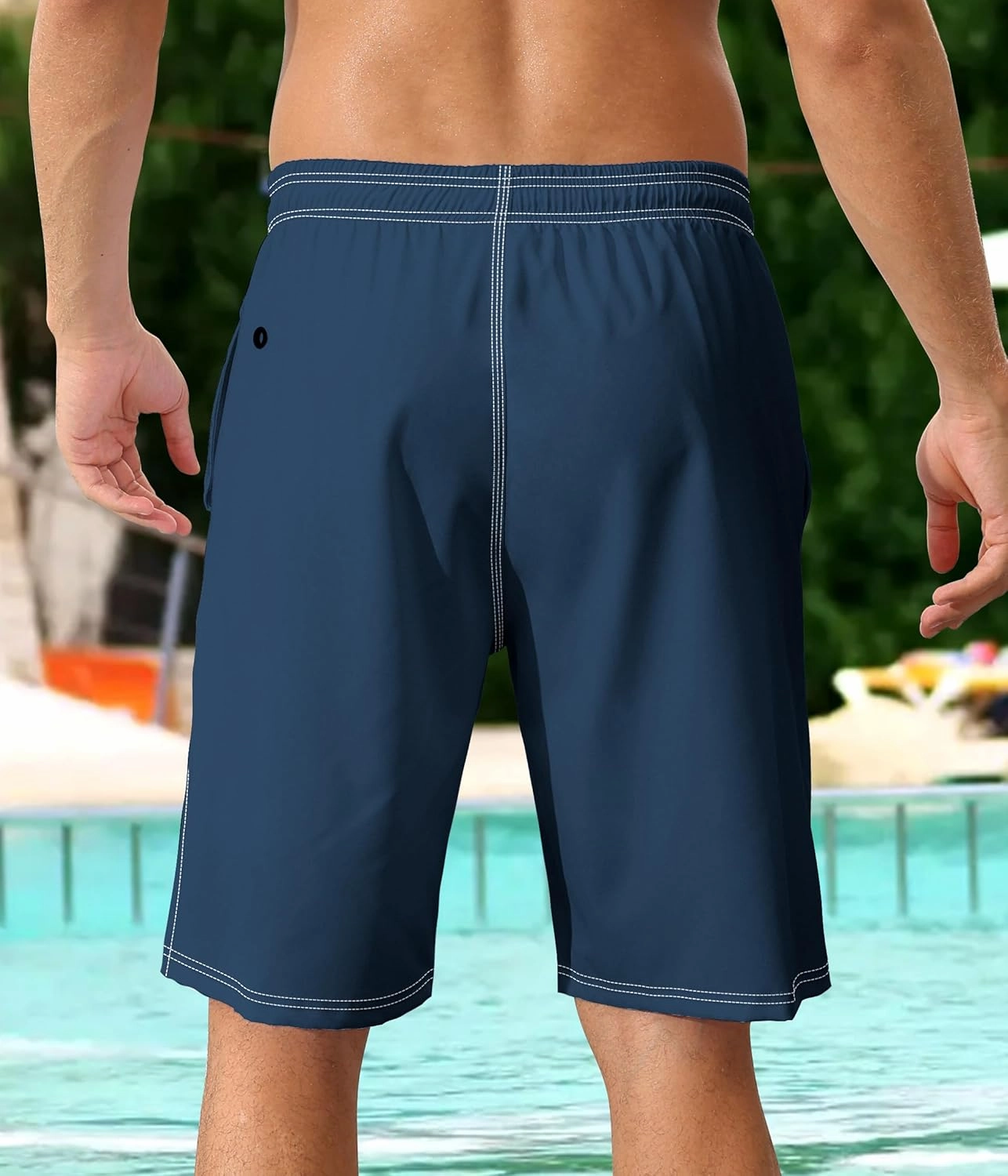 Mens Swim Trunks with Compression Liner 9" Swim Trunks Quick Dry Surfing Beach Shorts Hawaii Sports Shorts