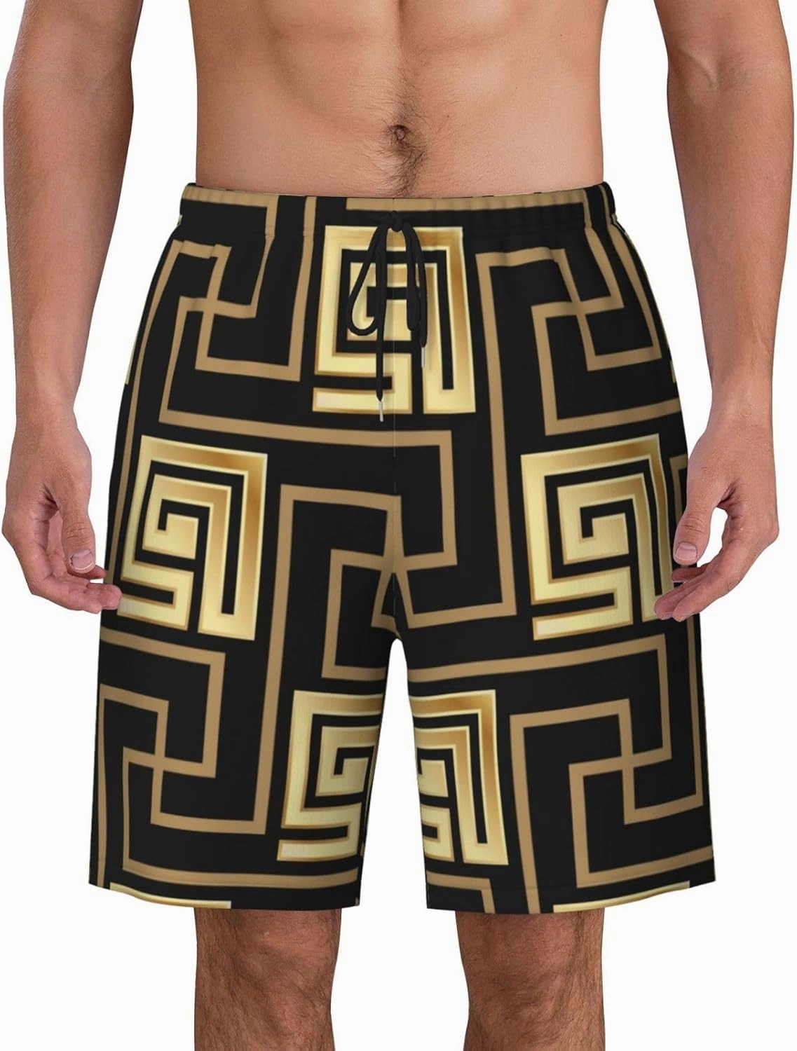 Mens Swim Trunks with Mesh Lining,Quick Dry Swimsuit Board Shorts Beach Pants Swimwear Bathing Suits