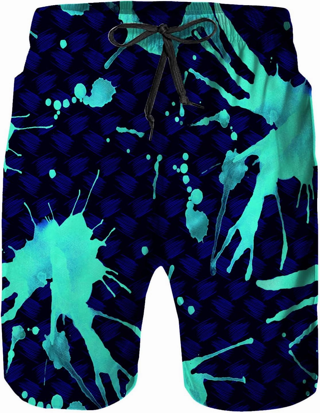 Mens Swim Trunks with Mesh Lining,Quick Dry Swimsuit Board Shorts Beach Pants Swimwear Bathing Suits