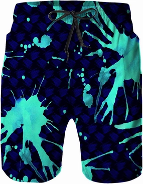 Mens Swim Trunks with Mesh Lining,Quick Dry Swimsuit Board Shorts Beach Pants Swimwear Bathing Suits