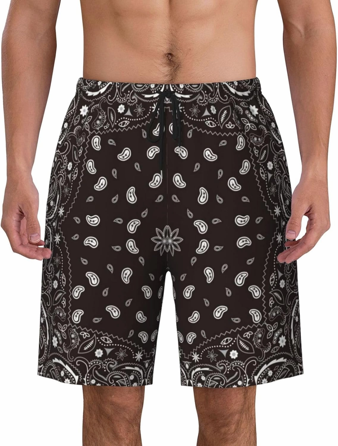 Mens Swim Trunks with Mesh Lining,Quick Dry Swimsuit Board Shorts Beach Pants Swimwear Bathing Suits
