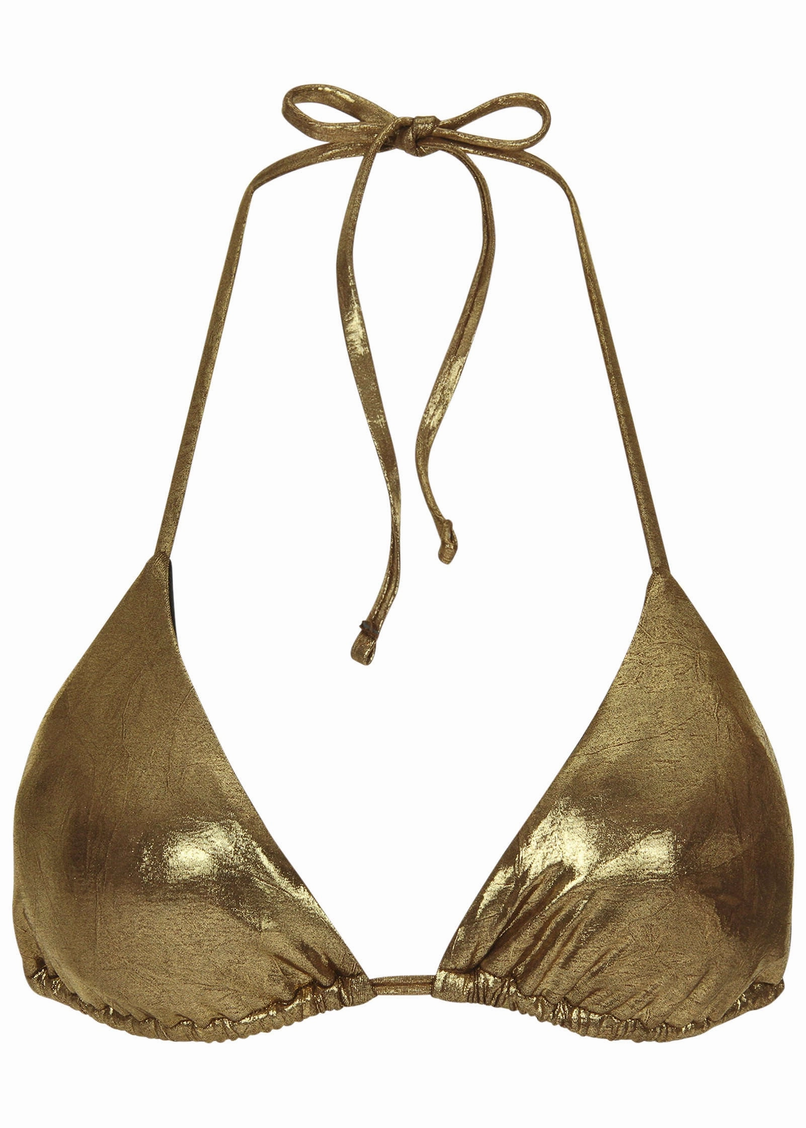 Metallic Bahamas Triangle Top - Mahogany Shine