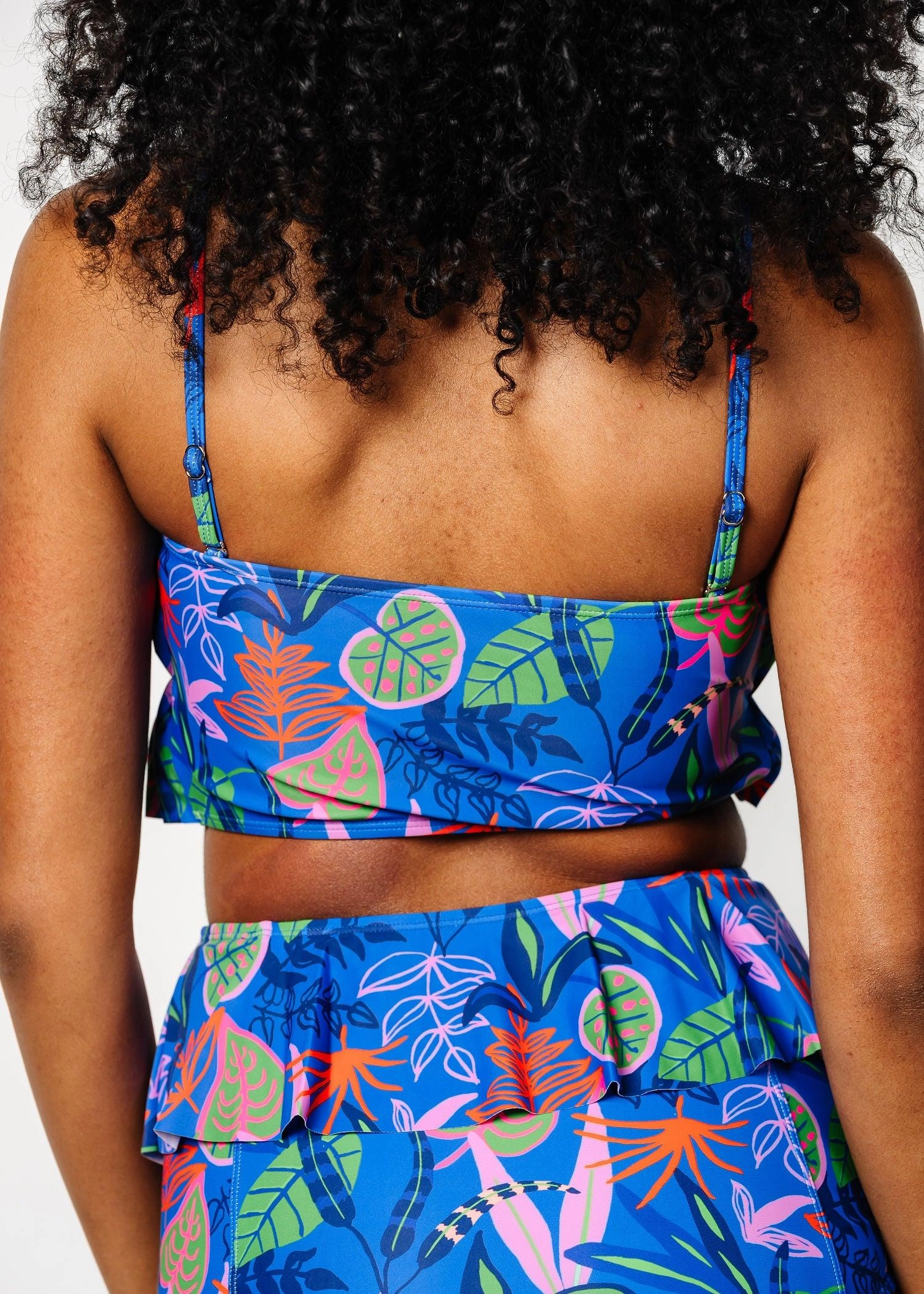 Midnight Jungle | Oversized Ruffle Top