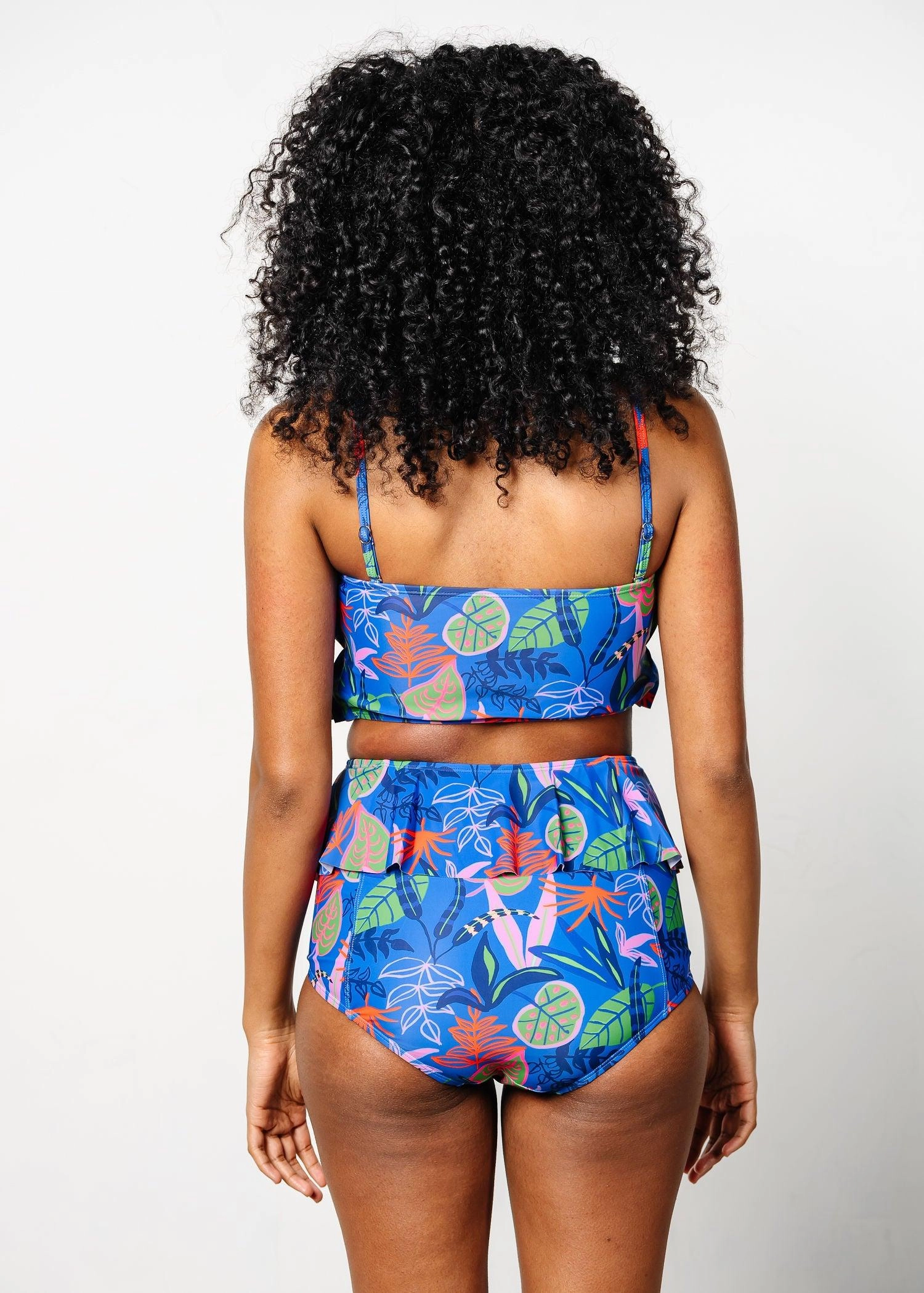 Midnight Jungle | Oversized Ruffle Top