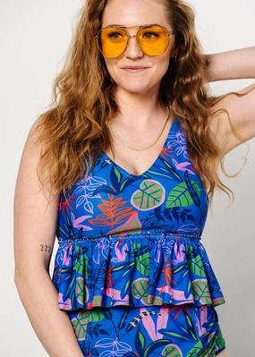 Midnight Jungle | V-Neck Top