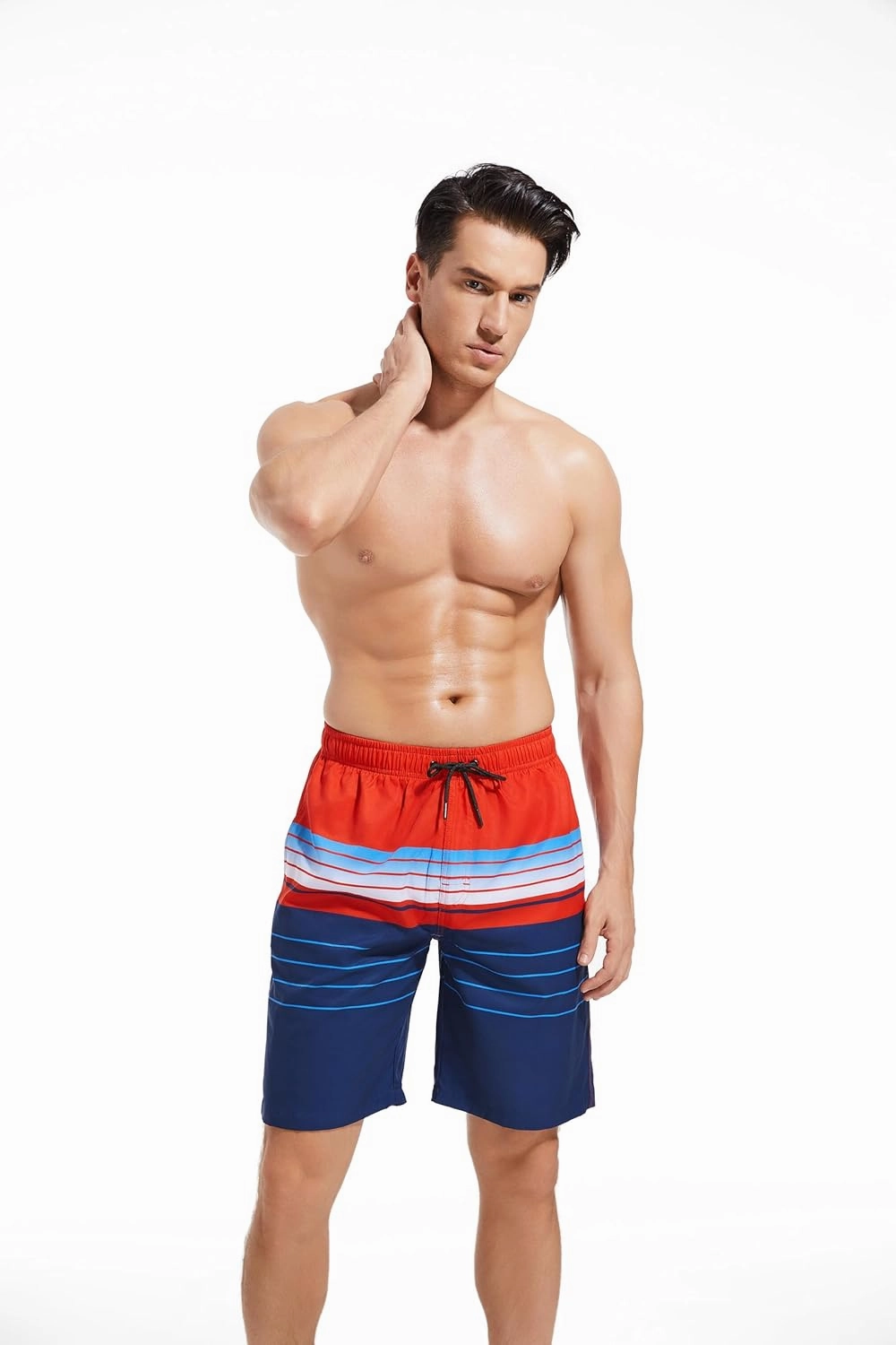 MILANKERR Mens Swim Trunks Swimming Trunks for Men,Mens Bathing Suit Swimsuit Men's Swimwear Swim Short 9" Inseam 20" Outseam
