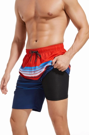 MILANKERR Mens Swim Trunks Swimming Trunks for Men,Mens Bathing Suit Swimsuit Men's Swimwear Swim Short 9" Inseam 20" Outseam