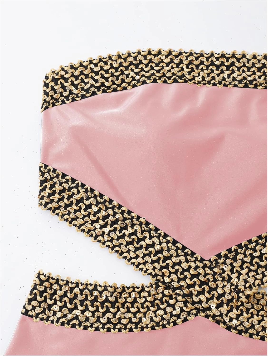 Milumia Women's Stitch Detail Strapless One Piece Swimsuit Cut Out Bandeau Bathing Suit