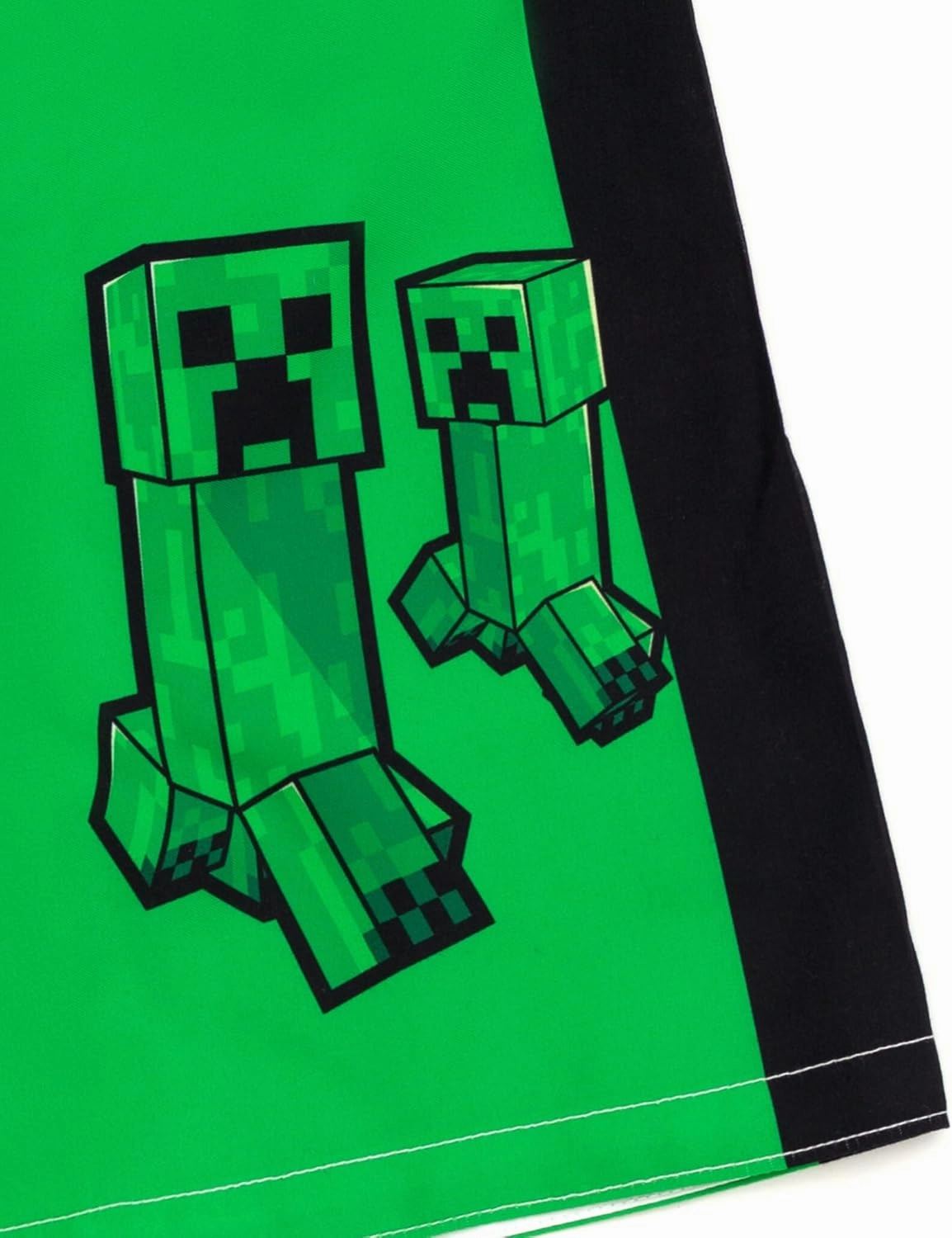 Minecraft Zombie Creeper Alex Steve Rash Guard and Swim Trunks Outfit Set Little Kid to Big Kid