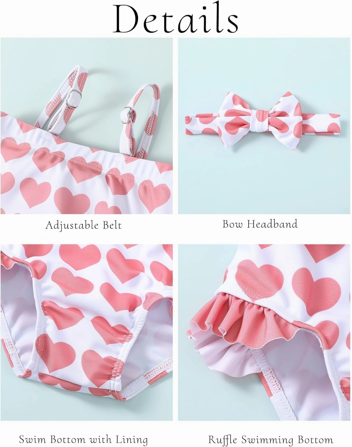 Mioglrie Toddler Baby Girl Swimsuit Infant Bathing Suits Summer Beach Swim Suit Newborn One Piece Swimwear for Girls
