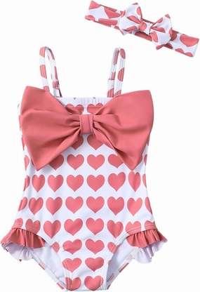 Mioglrie Toddler Baby Girl Swimsuit Infant Bathing Suits Summer Beach Swim Suit Newborn One Piece Swimwear for Girls