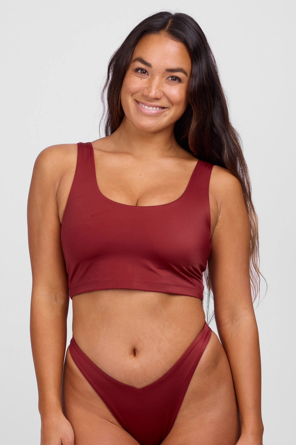 Mira Bikini Top - Garnet