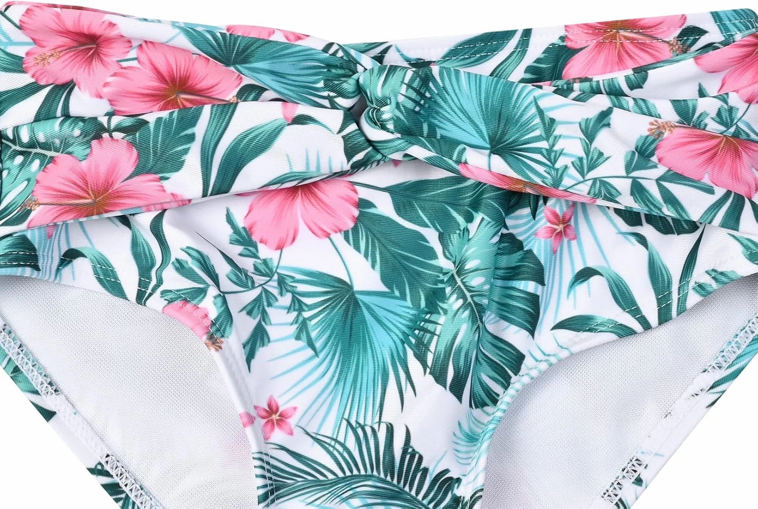 Mirawise Girls Swimsuits Swimwear Bathing Suit Beach Bikini Two Piece Tie Front Swimsiuts 4-13Y