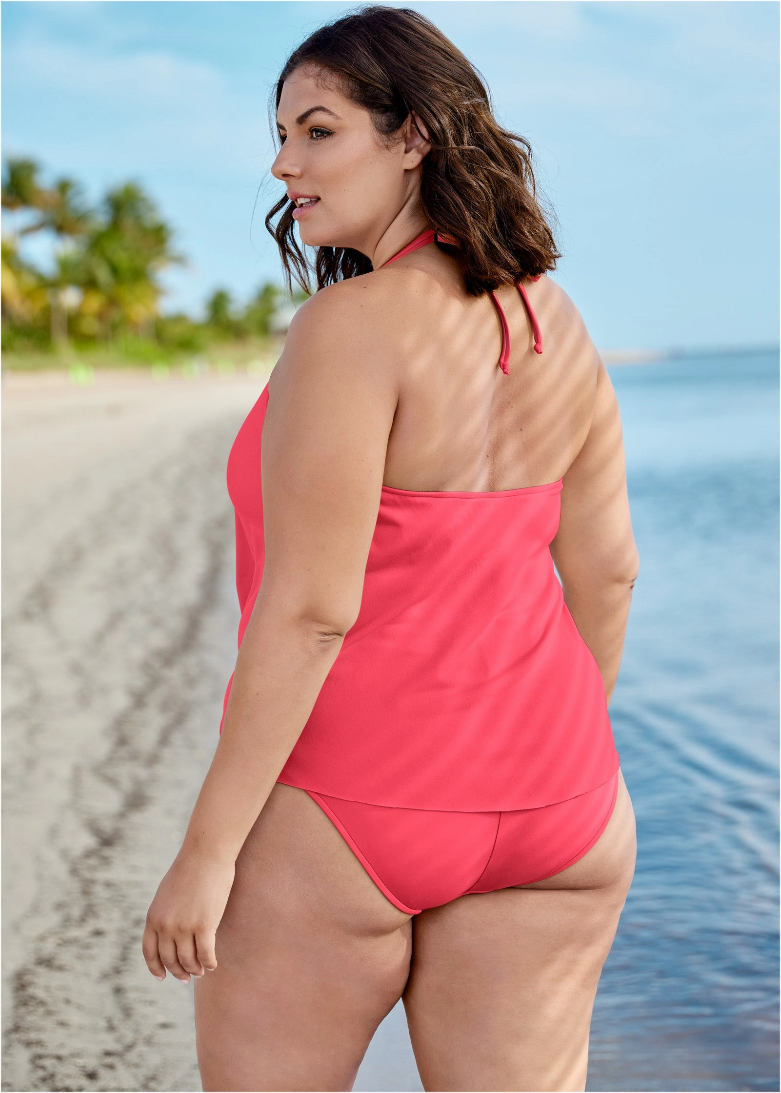 Mykonos Tankini - Sunset Pink