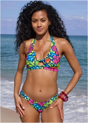 Nassau Halter Top - Flower Garden