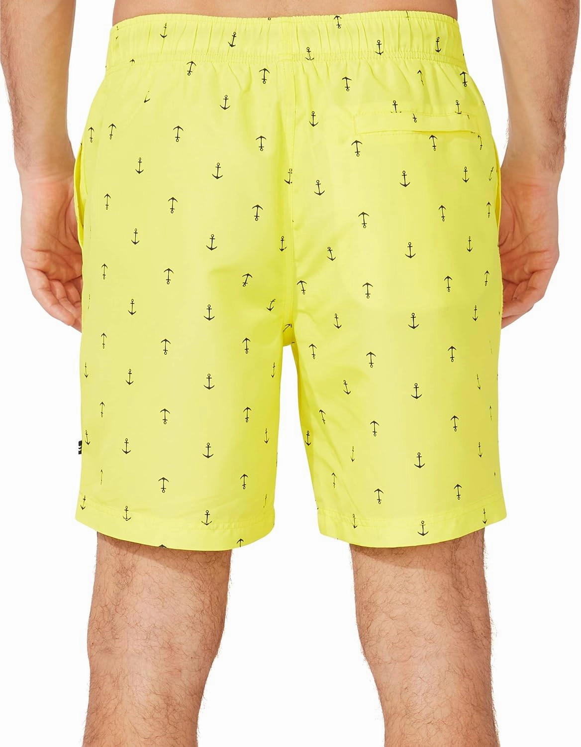 Nautica Men's Standard Quick Dry All Over Classic Anchor Print Swim Trunk