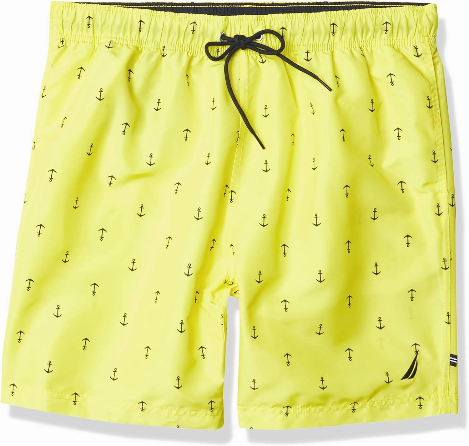 Nautica Men's Standard Quick Dry All Over Classic Anchor Print Swim Trunk