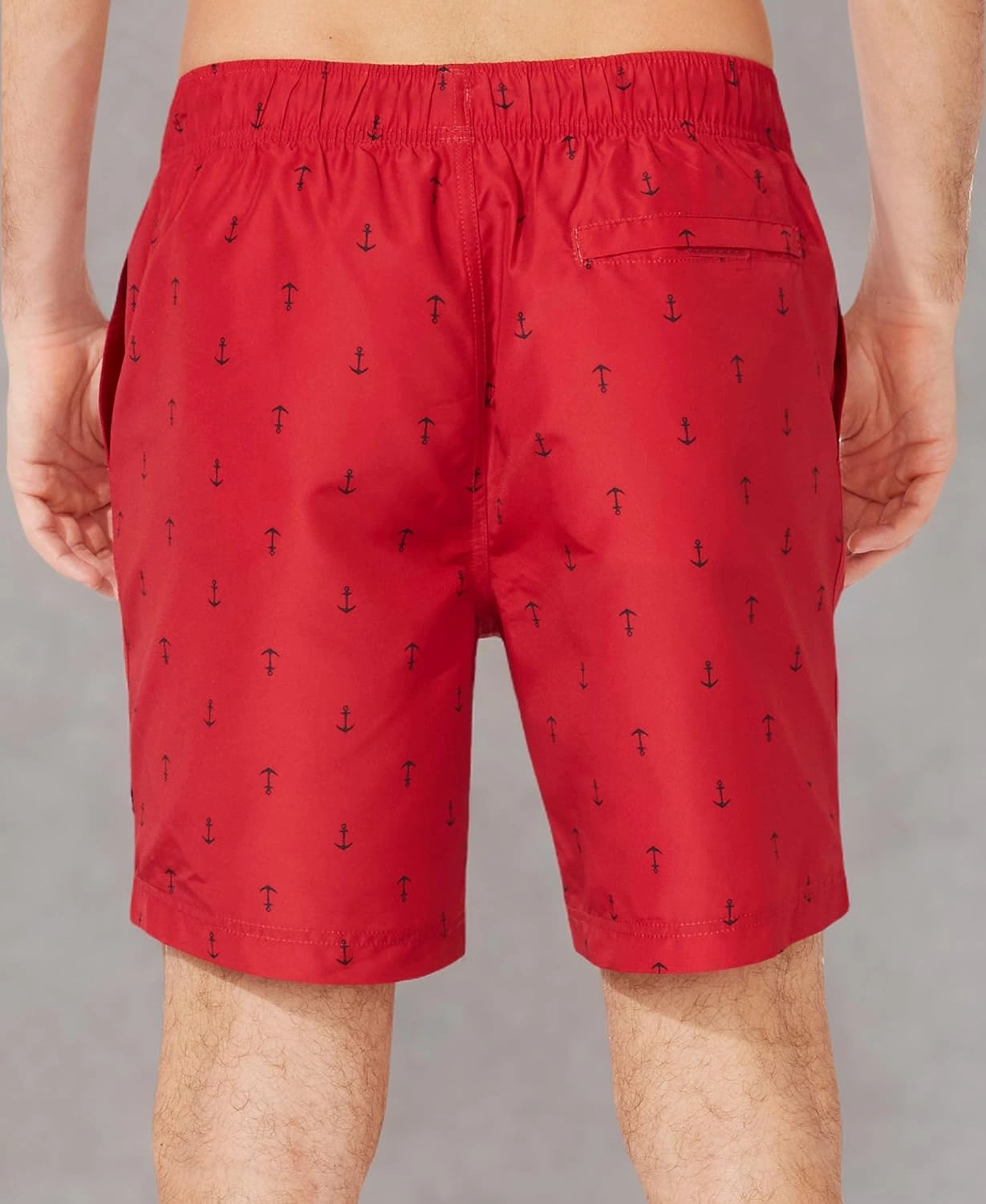 Nautica Men's Standard Quick Dry All Over Classic Anchor Print Swim Trunk