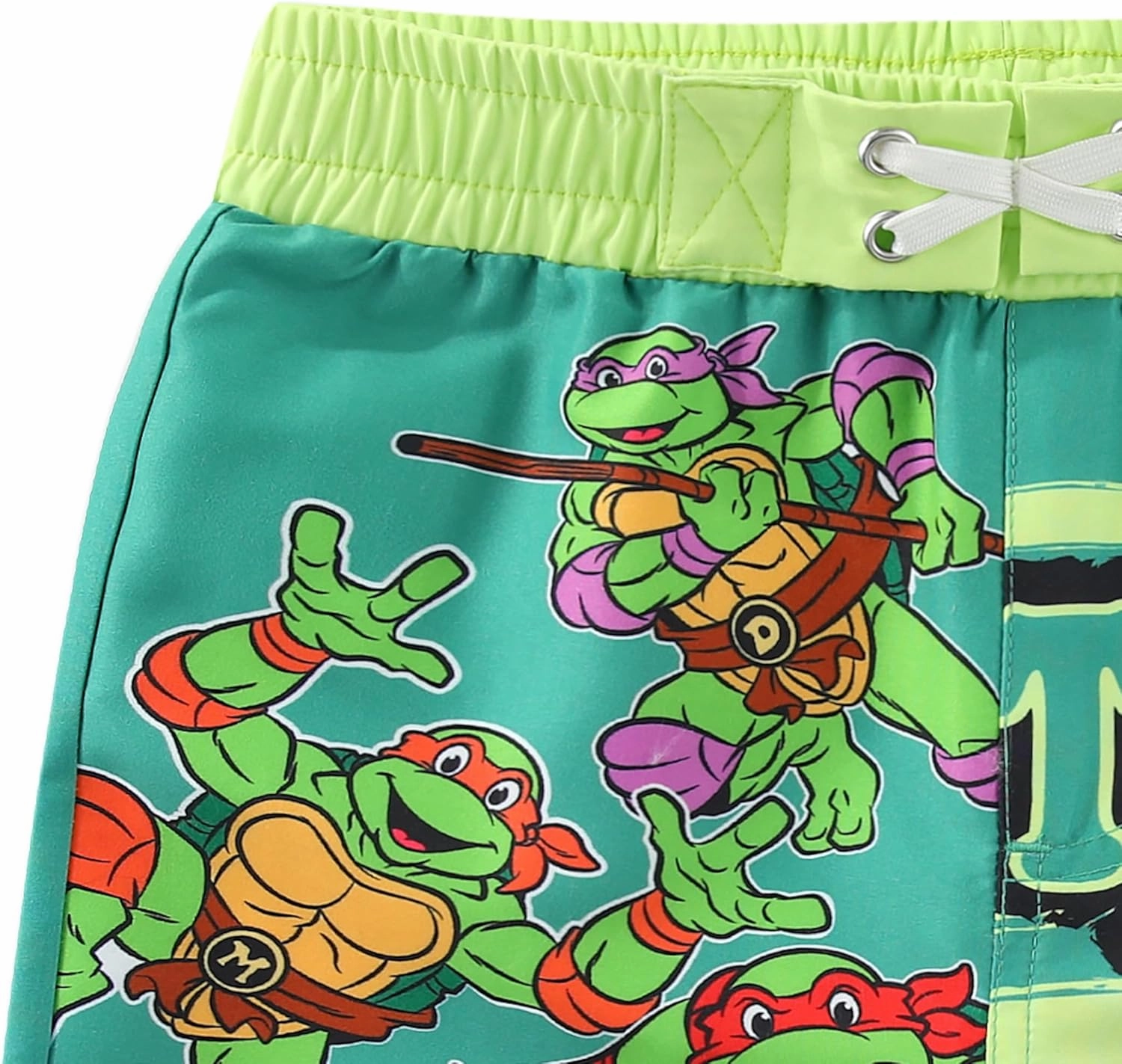 Nickelodeon Teenage Mutant Ninja Turtles Boys UPF 50  Swim Trunks Bathing Suit for Big Kids