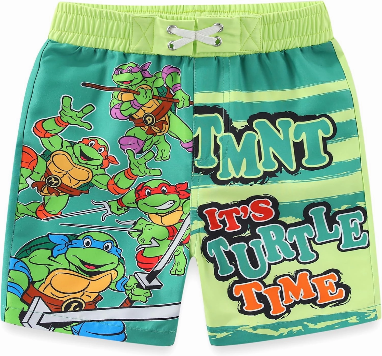 Nickelodeon Teenage Mutant Ninja Turtles Boys UPF 50  Swim Trunks Bathing Suit for Big Kids