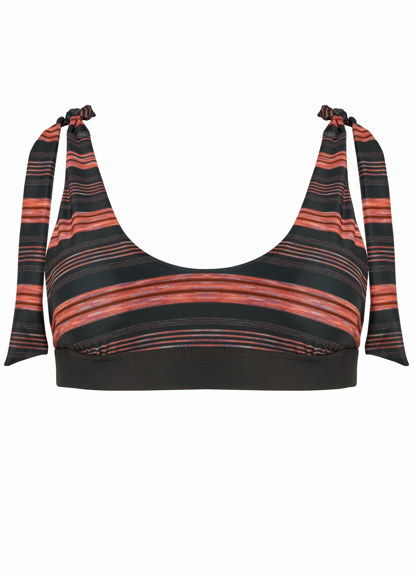 Nikki Bralette Top - Beach Stripes