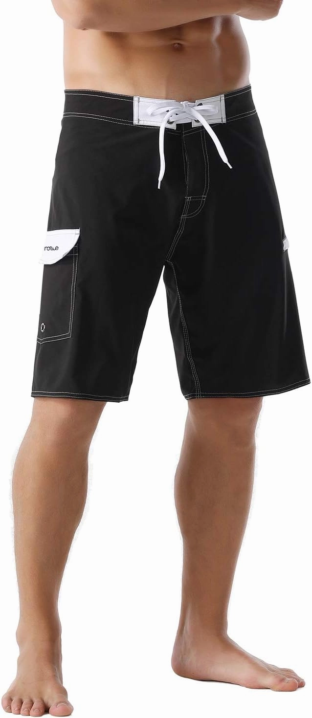 Nonwe Men's Sportwear Quick Dry Board Shorts with Lining