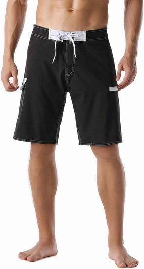 Nonwe Men's Sportwear Quick Dry Board Shorts with Lining