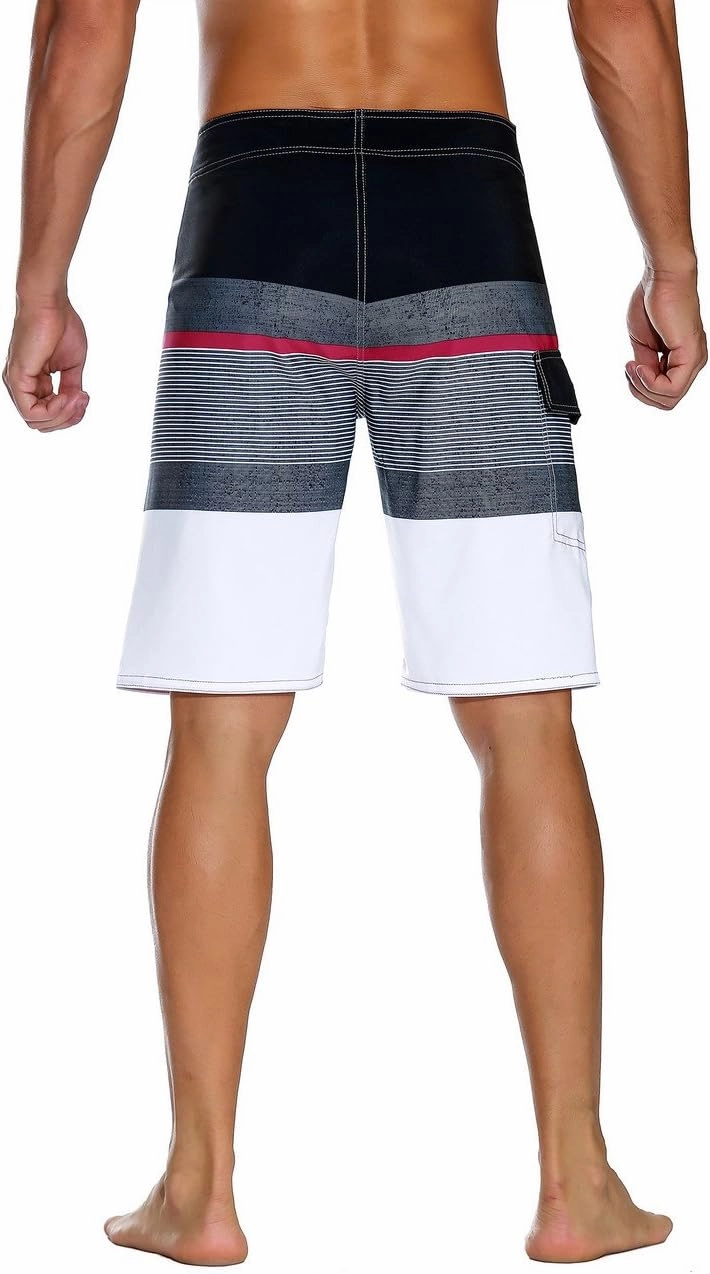 Nonwe Men's Sportwear Quick Dry Board Shorts with Lining