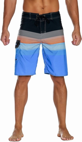 Nonwe Men's Sportwear Quick Dry Board Shorts with Lining