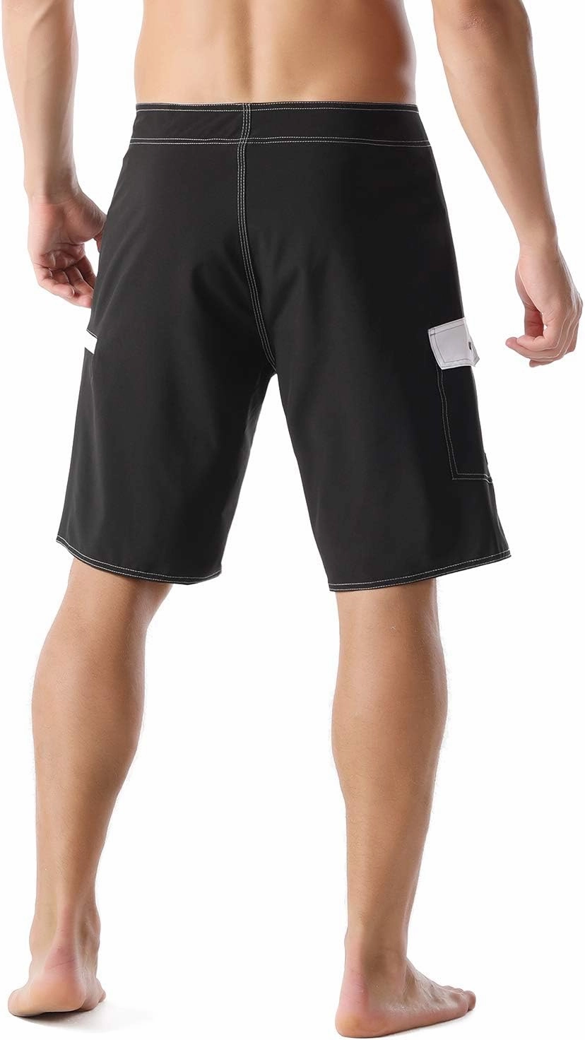 Nonwe Men's Sportwear Quick Dry Board Shorts with Lining