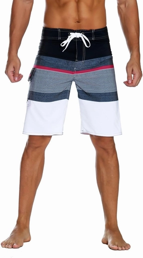 Nonwe Men's Sportwear Quick Dry Board Shorts with Lining