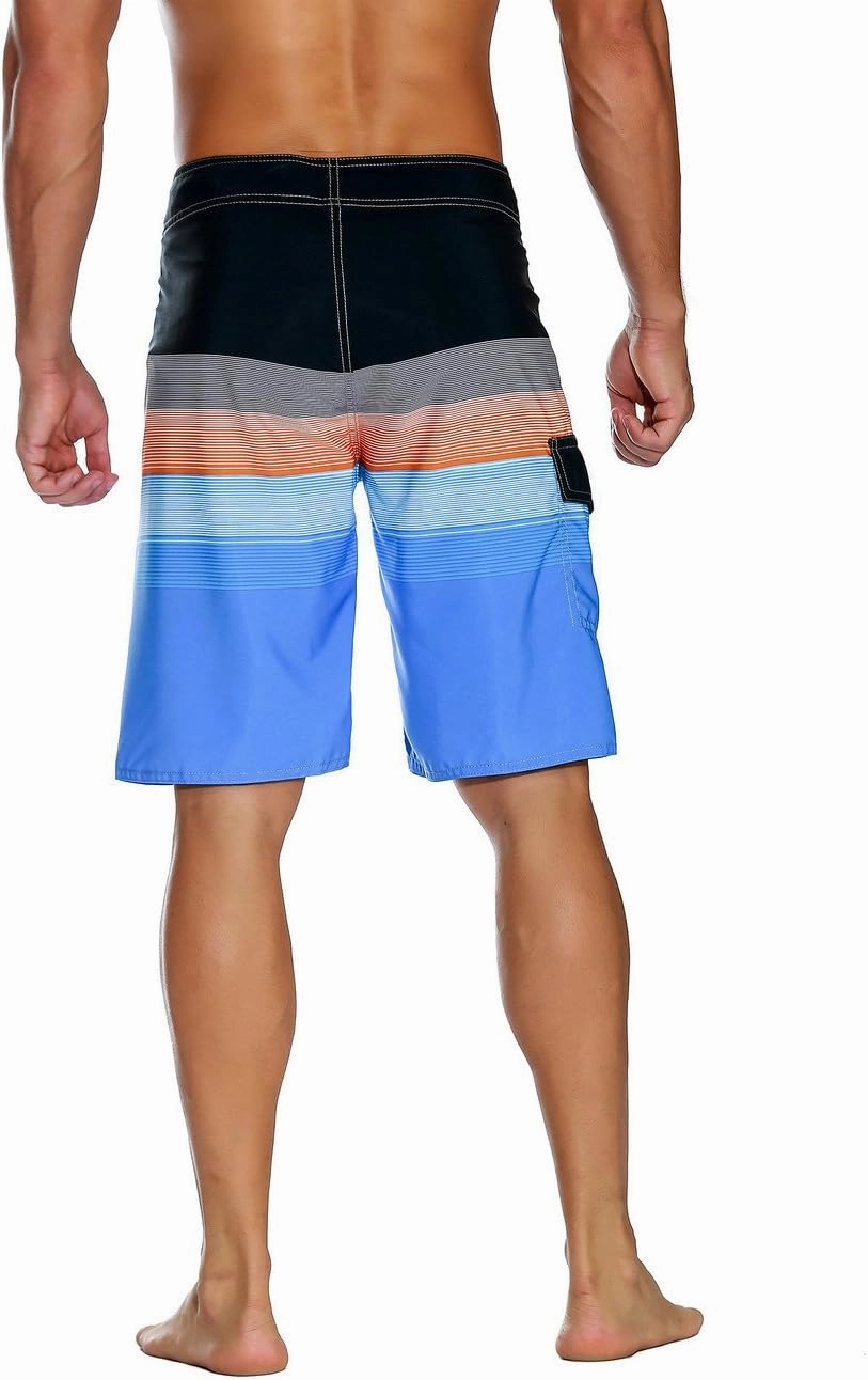 Nonwe Men's Sportwear Quick Dry Board Shorts with Lining