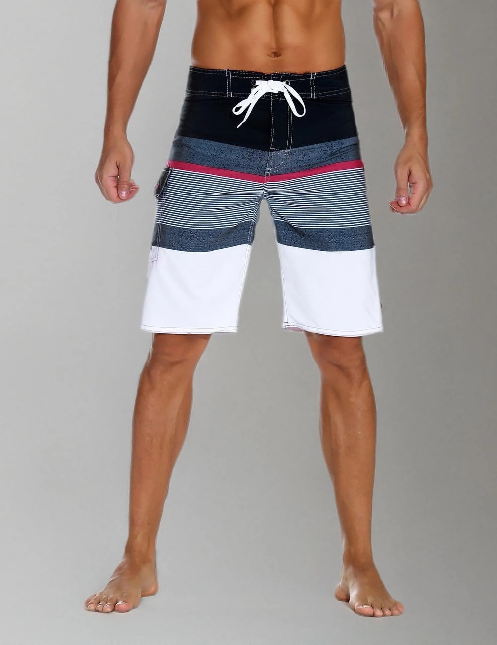 Nonwe Men's Sportwear Quick Dry Board Shorts with Lining