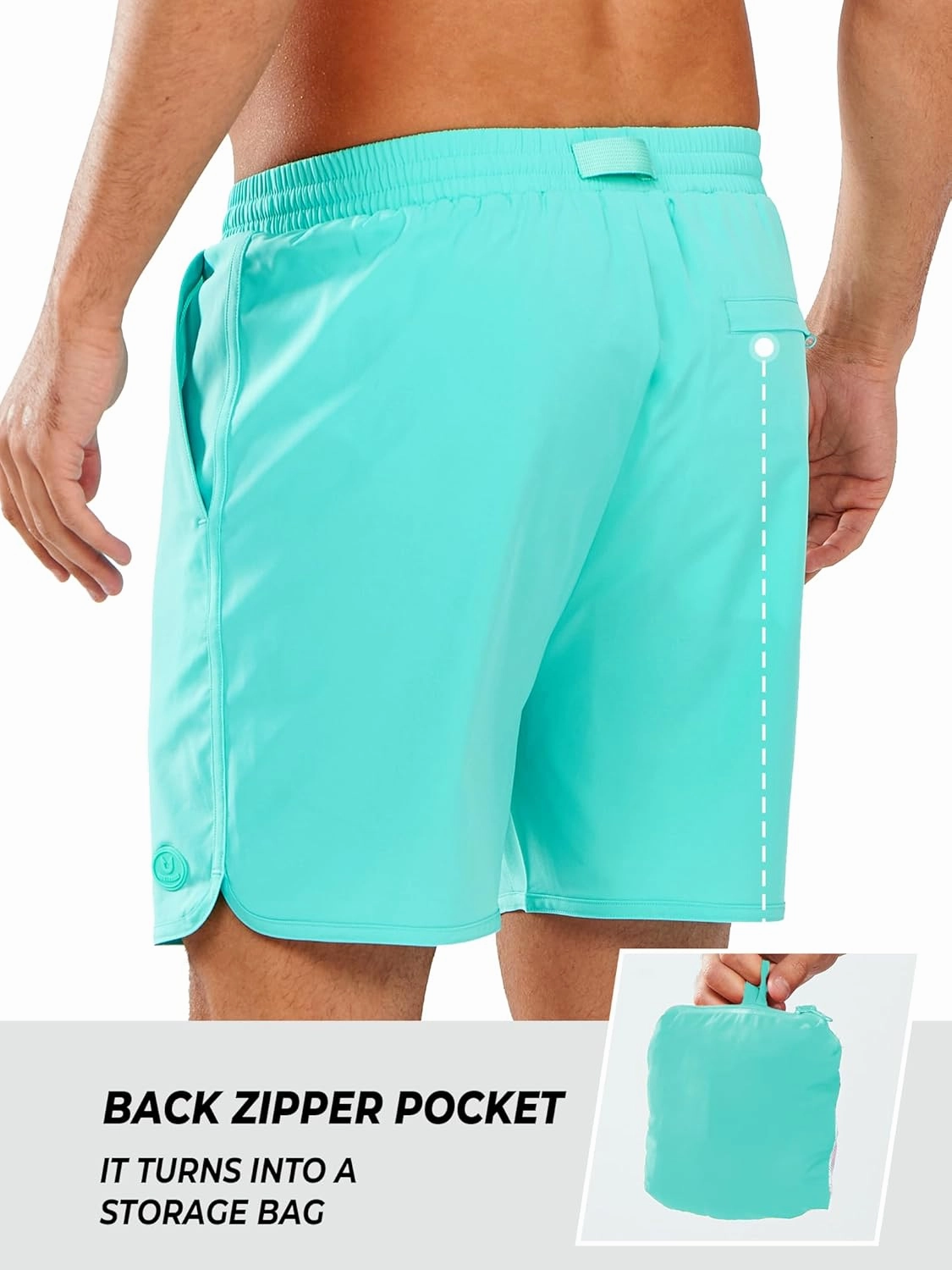 NORTHYARD Men's Swim Trunks 5" Quick Dry Swim Shorts with Mesh Liner Packable for Swimwear Surfing Beach Travel