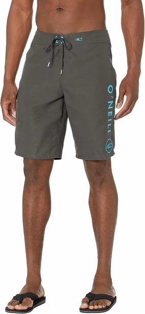 O'NEILL Men's 21 Inch Solid Boardshorts-Water Resistant Swim Trunks for Men with Quick Dry Stretch Fabric and Pockets
