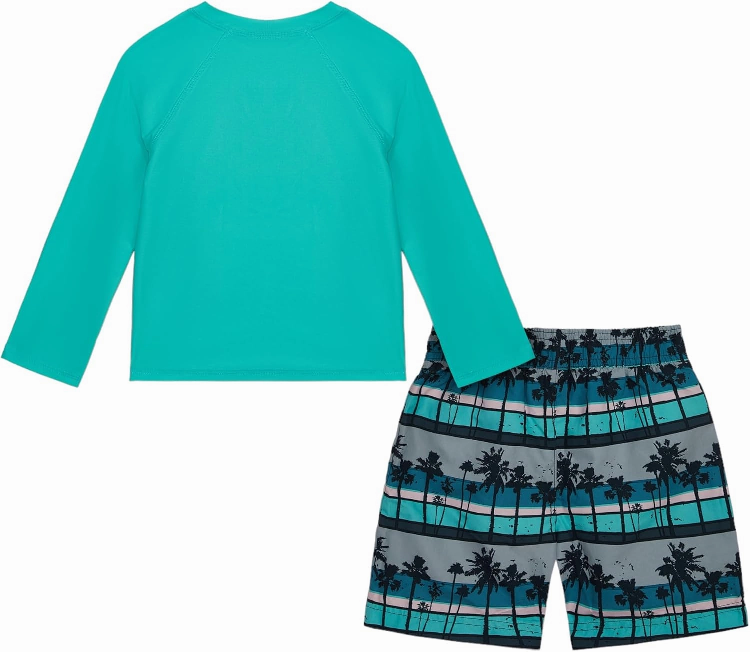 Ocean Pacific Boys' Rashguard and Trunks Swimsuit Set