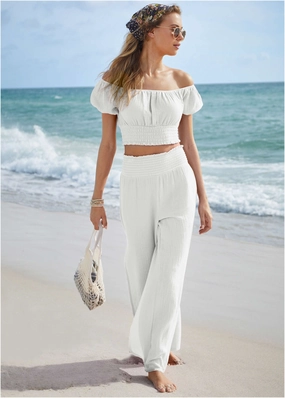 Off The Shoulder Cover-Up - White