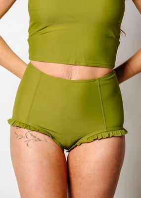 Olive Green | All Ruffled Up Bottoms