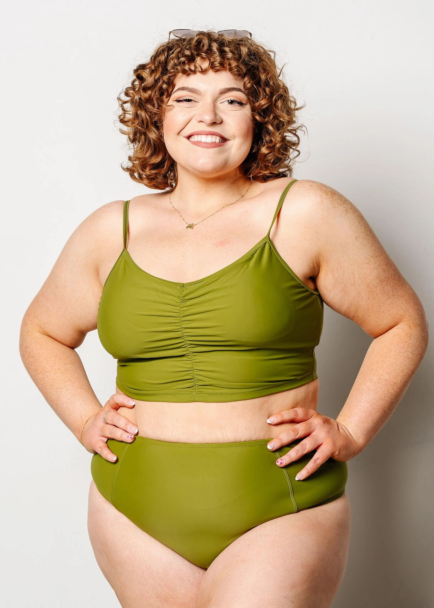 Olive Green | Centered Top