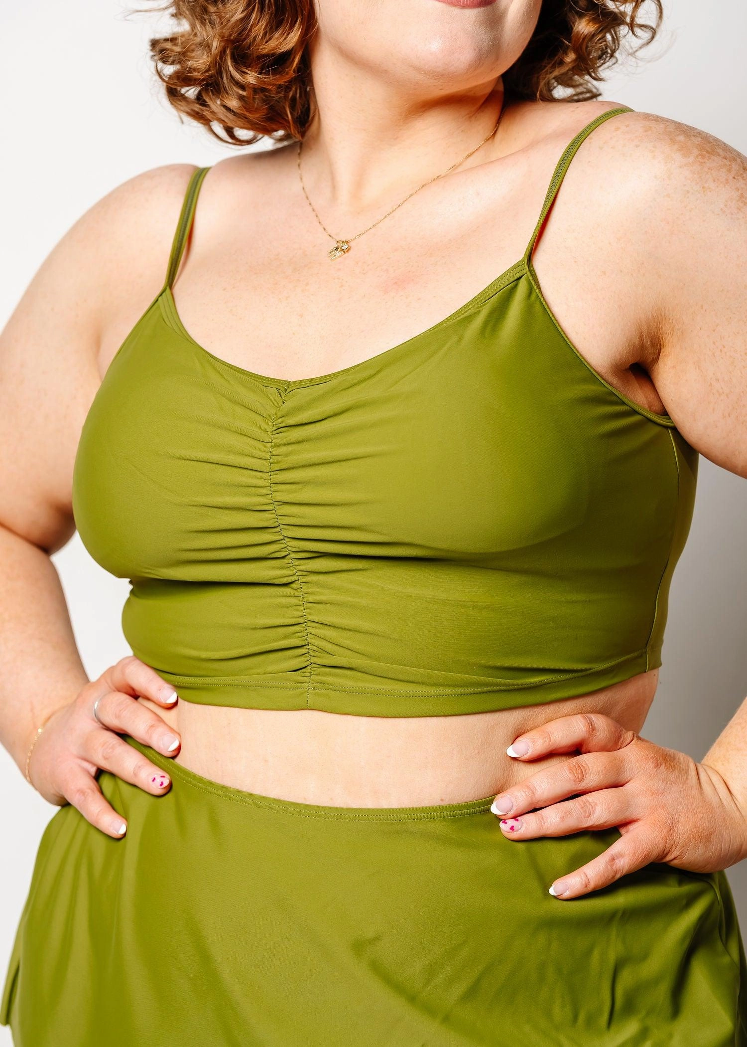 Olive Green | Centered Top